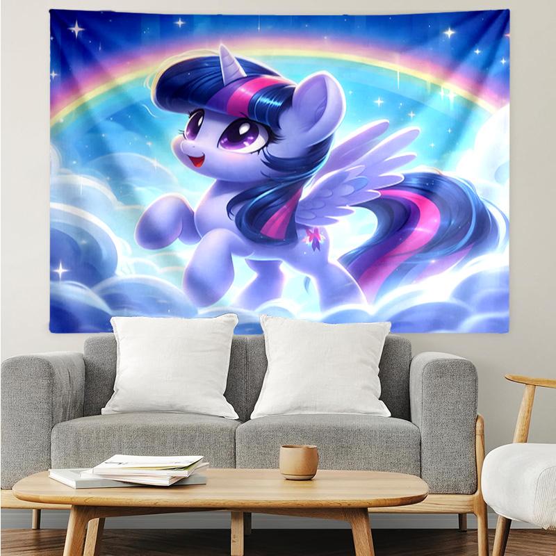 Twilight Sparkle's Unicorn Tapestry Hanging for Bedroom,Livingroom, Playroom,Decor Art Room Wall Tapestry Holiday and Birthday Gifts