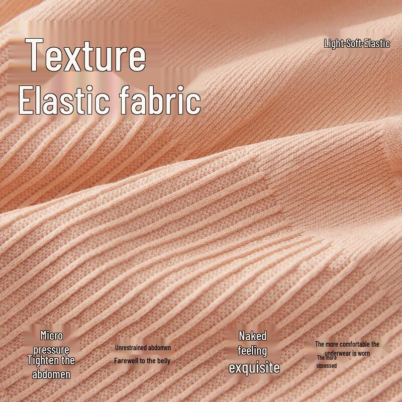 Lingsa Women's High-Waist Seamless Briefs with Silk Crotch (4-Pack)