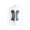 Nischen-Design Frühling 2025 Colorblock Patchwork Denim Korsett Taillenformende Bluse für Damen