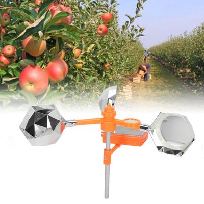 White Solar Sound Light Bird Repeller 360° Rotating Solar Bird Flashing Deterrent for Farm