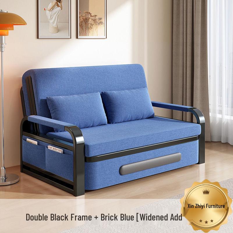Folding Sofa Bed: Multi-Functional, Retractable, Detachable, Washable, Storage-Enhanced for Living Room & Nap Use