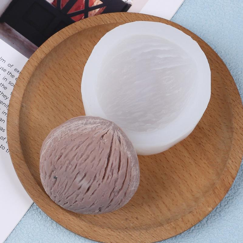 Silicone Mold for Apple, Coconut, Cucumber, and Durian Shaped Chocolate Fondant Decorations