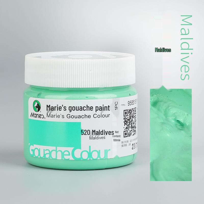 Mali Afwasbare Gouache Verf 100ml - Handgeschilderde Kleuren voor Kinderen en Studenten