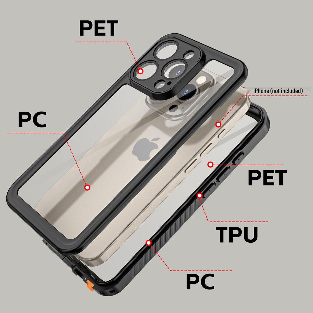 Red Pepper Waterproof & Drop-Proof Case for iPhone 16 Pro Max