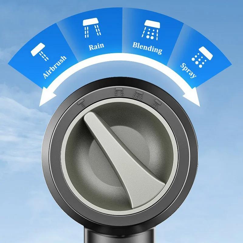 High Quality 4 Modes New Pressurized Shower Head Filter Water Saving Durable Anti-blocking Universal Shower Set