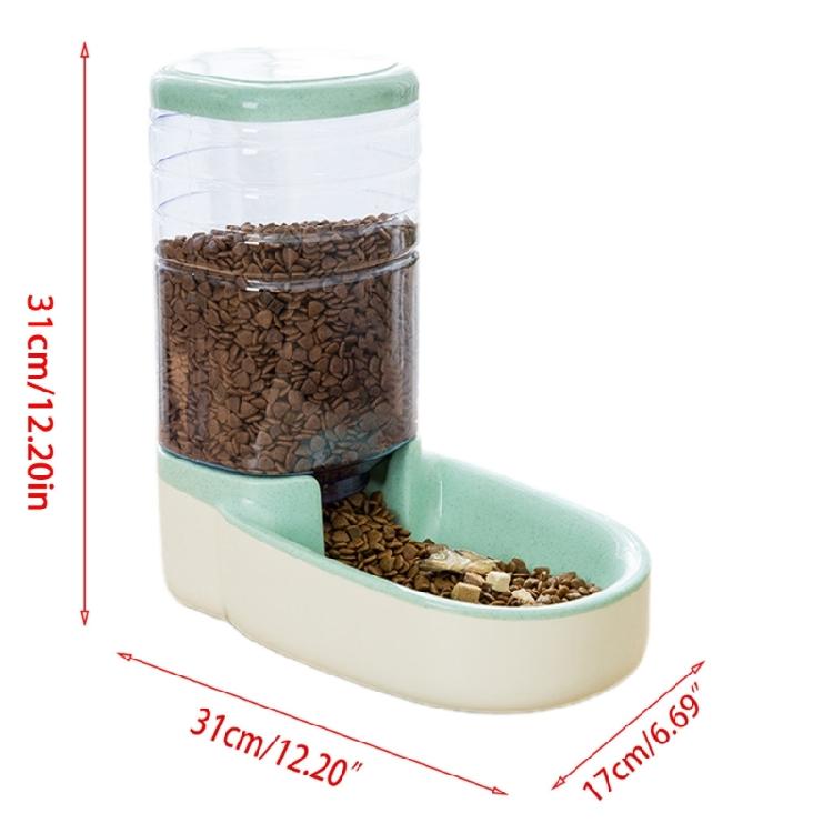 Elevated Feeder Automatic Water Supply System Detachable Metal Bowl Slip Resistant Base For Pet