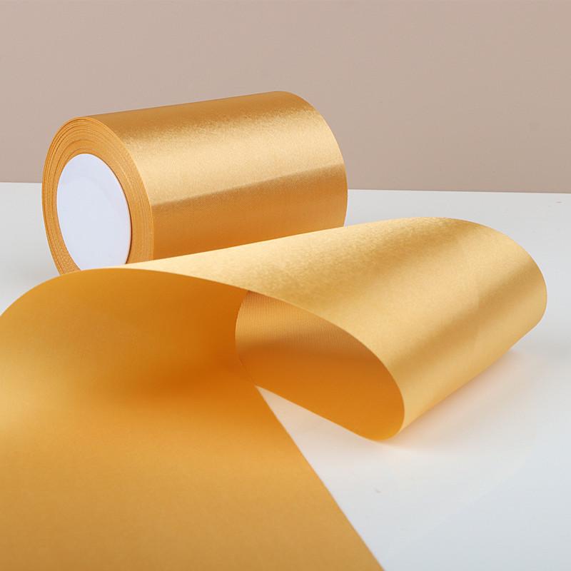 Champagne Silk Ribbon Rose Bow Hair Tie