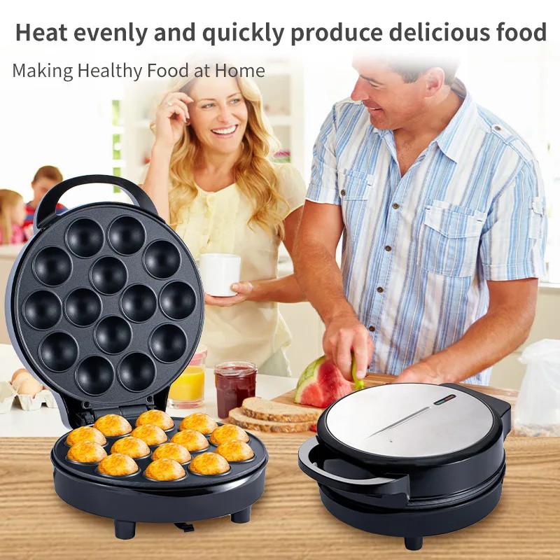 750W Non-Stick Cupcake Maker Household Donuts Octopus Balls Griddle Cooking Machine High Power Electric Pop Cake Maker