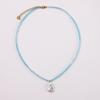 Aquamarine Irregular Pearl Necklace - Handmade Beaded Summer Beach Resort Style Accessory