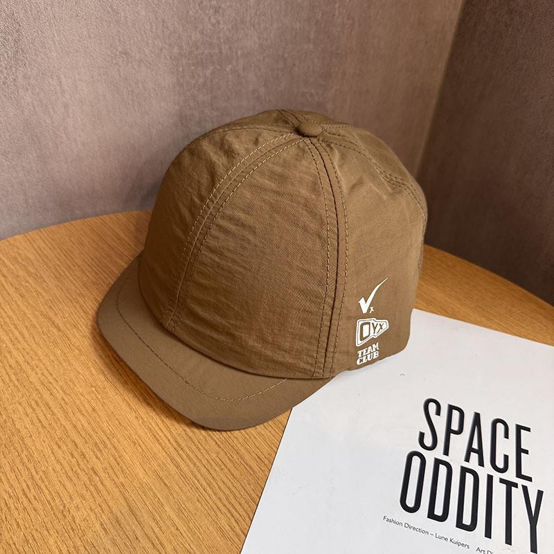 Baseball Cap Summer Speed Dry Short Brim With Letter Print For Outdoor Hiking And Camping