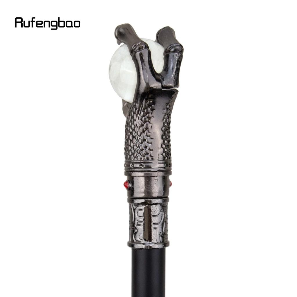 Drachenklaue Griff Glas Transparent Ball Gehstock Mode Dekorativer Gehstock Gentleman Elegant Cosplay Gehstock Crosier 93 cm