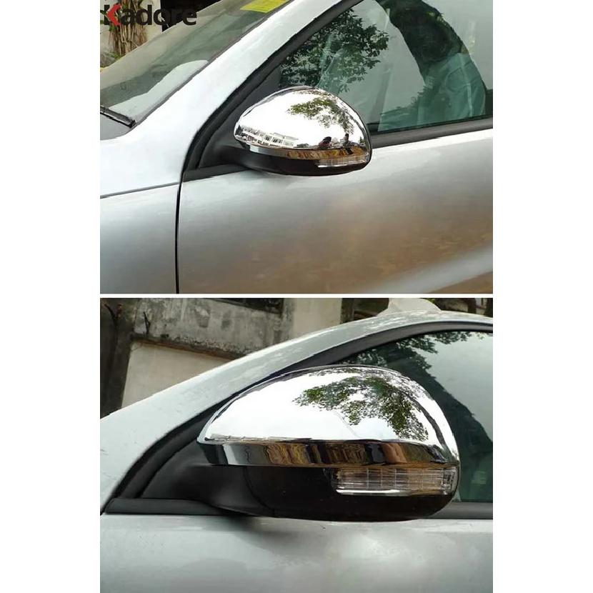 Rearview Mirror Cover Trim For Volkswagen VW Tiguan 2009-2012  2014 2015 Chrome Car Side Wing Mirrors Cap Accessories