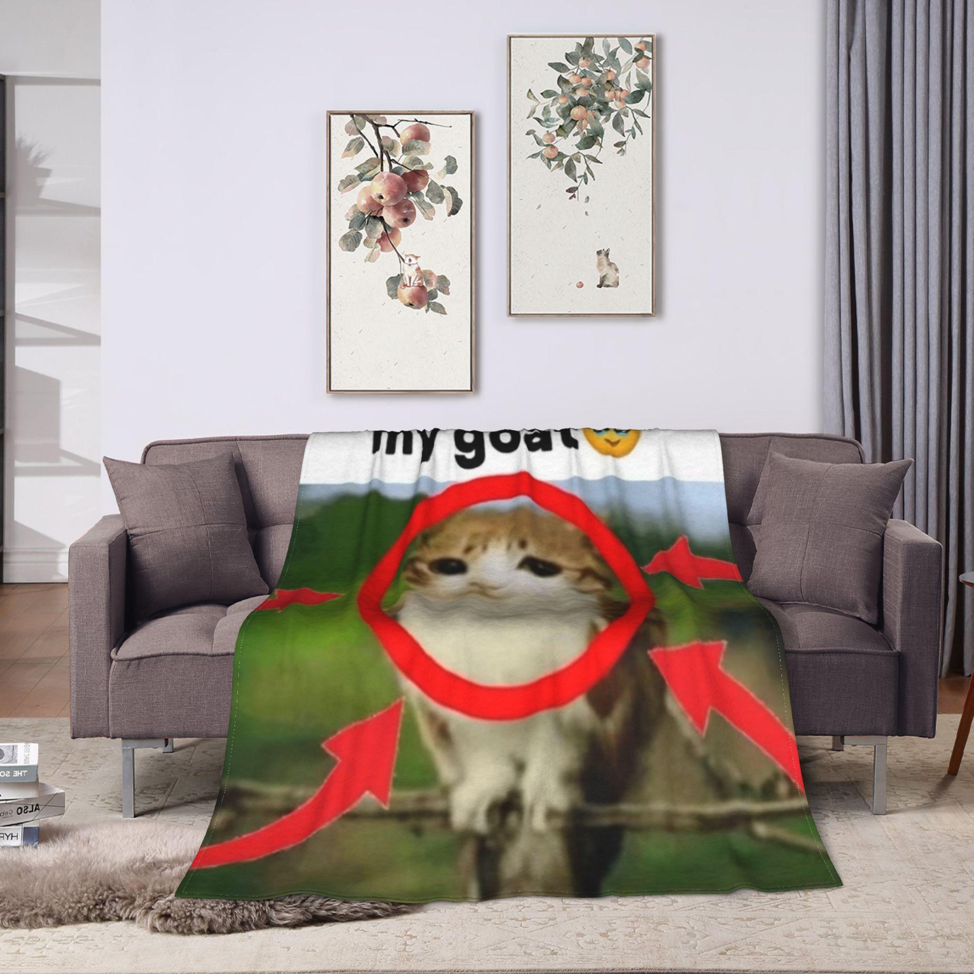 

Hello Meowl CatOwl Blanket Flannel Decoration Multi-function Ultra-Soft Throw Blankets for Bed Couch Bedding Throws 30x40in