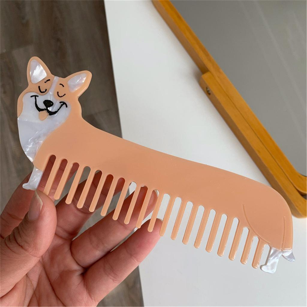 Einzigartiger tierinspirierter Haarkamm Natürliche Textur für glattes Styling Bequemer Griff Für den Heim- und Reisegebrauch