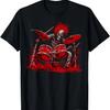 Skelett Schlagzeuger Typ Rock And Roll Band Rock On Schlagzeug T-Shirt