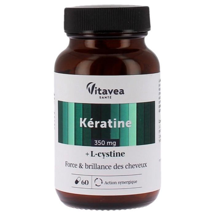 Vitavea Kératine + L-Cystine 60 Gélules 350Mg - Image 4