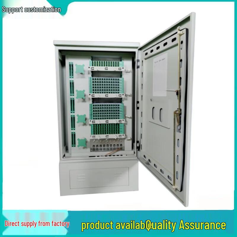 GPHMTEL Stainless Steel 288-Core Fiber Optic Cross-Connect Cabinet