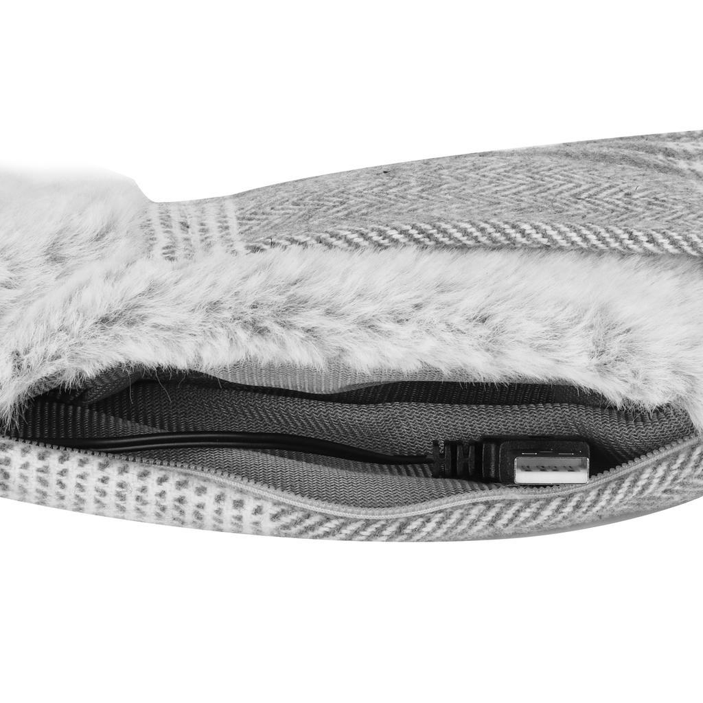 Electric Hted Scarf USB Smart Neckerchief Washable Warm Neck Gaiter for Men Women