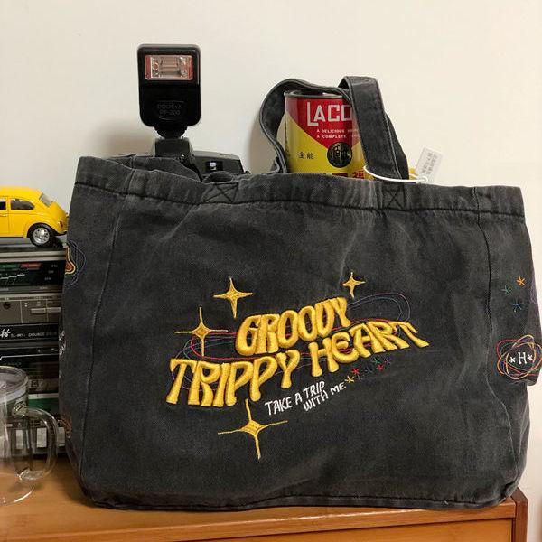 

Вышитая повседневная сумка-тоут для женщин, холщовые сумки, сумки для покупок большой вместимости