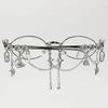Y2K Retro Fashion Glasses with Chain Star Pendant Decor Lolita COS Silver Round Frame Spectacles for Women Aesthetic Accessories