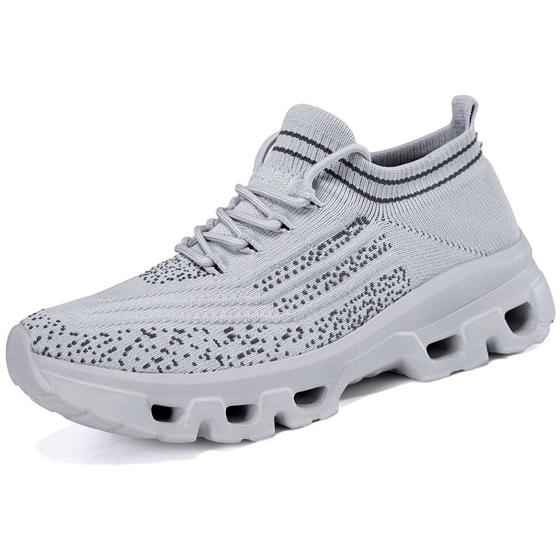 Couples Knitted Casual Sports Shoes Light Elastic Walking Jogging Shoes Men Women Breathable Socks Shoes Big Size 36-47