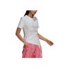 adidas Originals Trefoil Casual Breathable Sports Letter Print American Vintage Short Sleeve T-Shirt Women Tops White H20469