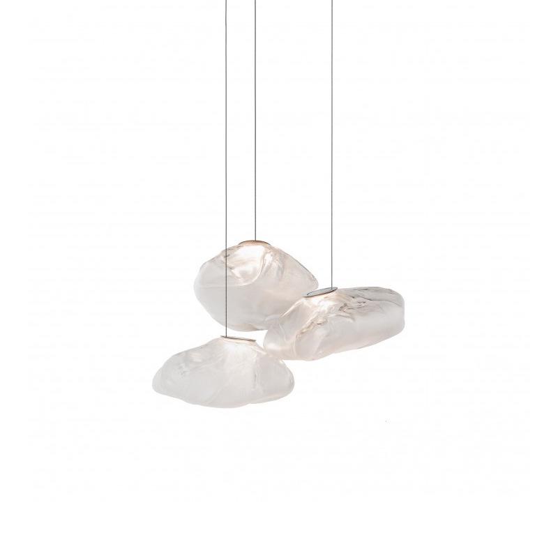 Designer Glass Cloud Staircase Pendant Light for Loft or Villa Living & Dining Rooms