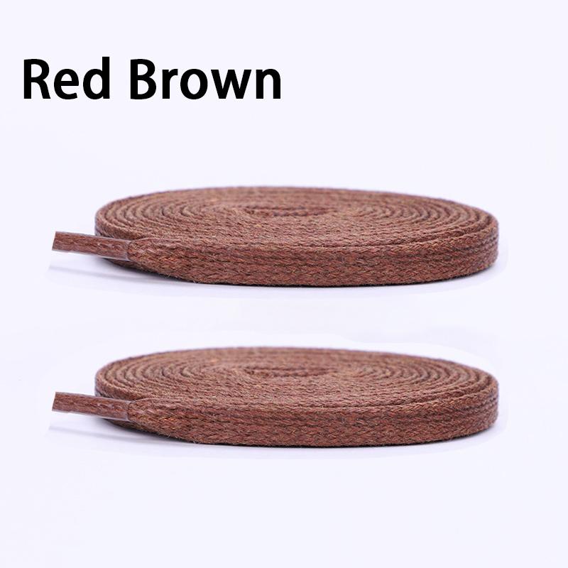 0.6cm Wide Cotton Waxed Shoelaces Flat Shoe Laces Sneakers Boots Waterproof Leather Shoelace 80/100/120/140/160cm 2Pcs/6Pcs