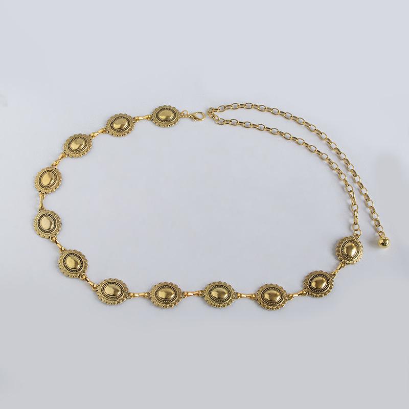 Lanț de talie cu strasuri pentru femei: Curea retro cu flori fluture, de înaltă calitate - accesoriu versatil și elegant.