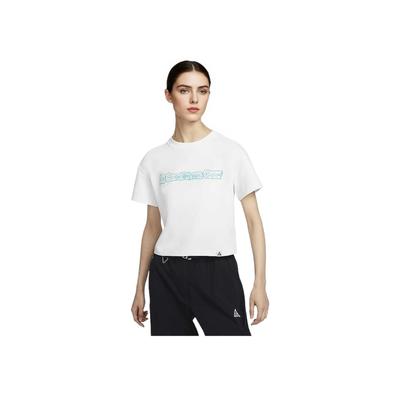 ACG Dri-FIT ADV Comfortable Soft Breathable Quick-Dry Short Sleeve T-Shirt Women Tops Mountain-White FN1957-121