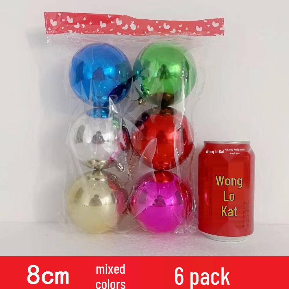 Custom Electroplated Round Christmas Hanging Ornament