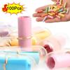 100 PIÈCES Bouteille à Vœux Porte-Bonheur Rouleaux Capsules Pilules Fournitures d'Événement Fête Cadeaux Pilule Papier à Lettre Amour Enveloppes