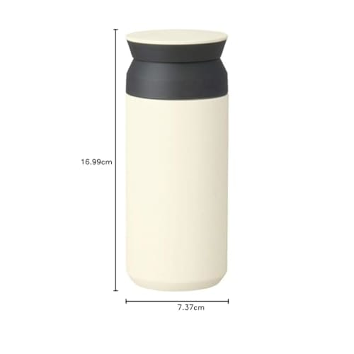 KINTO Travel Tumbler, 350ml, White, Double-Layer Vacuum Wall, Insulates Hot and Cold Drinks, 20932