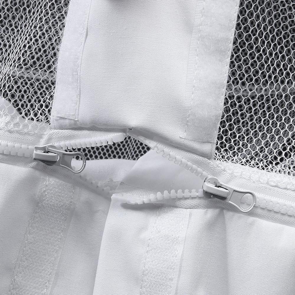 Professional Beekeepers Bee Suit Anti-Bee Veil Hood Hat Beekeeping Suit Jumpsuit Zipper Breathable Bee Repellent Clothing