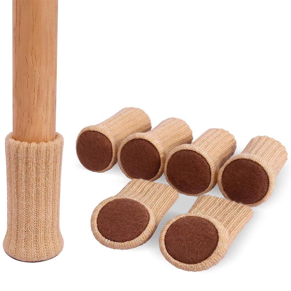 Chair Leg Socks High Elastic Chair Leg Floor Protectors with Anti-Slip PadsThick Chair Leg Caps Furniture Pads Covers Set
