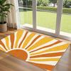 Tropical Green Leaf Welcome Floor Mat - Bohemian Slip-resistant Washable Indoor/Outdoor Entrance Rug for Home Decoration