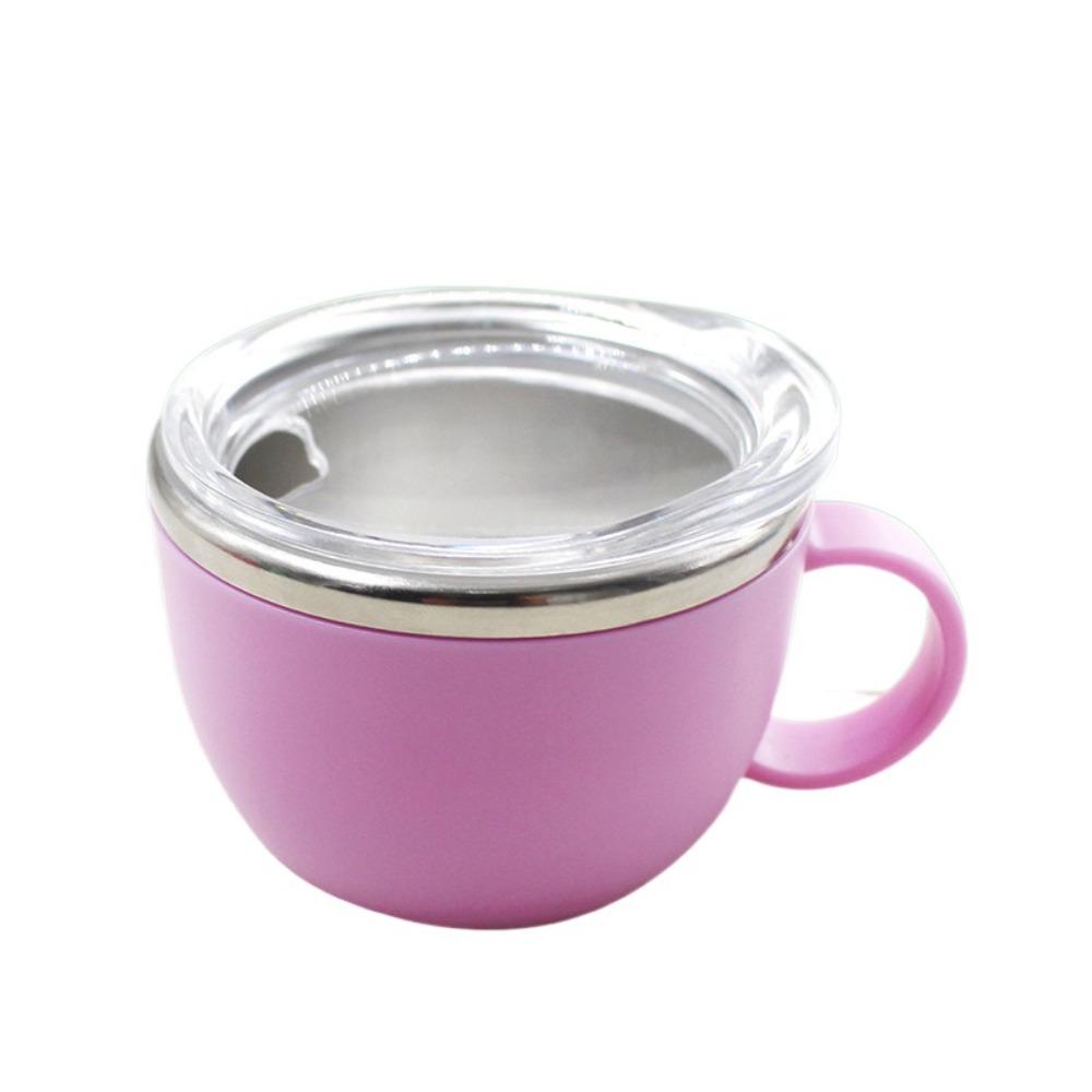 Outer Plastic Stainless Steel Water Cup Inner Steel Portable Drinking Cup  Portable Drinking фиолетовый