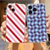 Burgundy Stripe Phone Case For iPhone17,16,15,14,13,12,11 Plus,Pro Max Soft Transparent Cover
