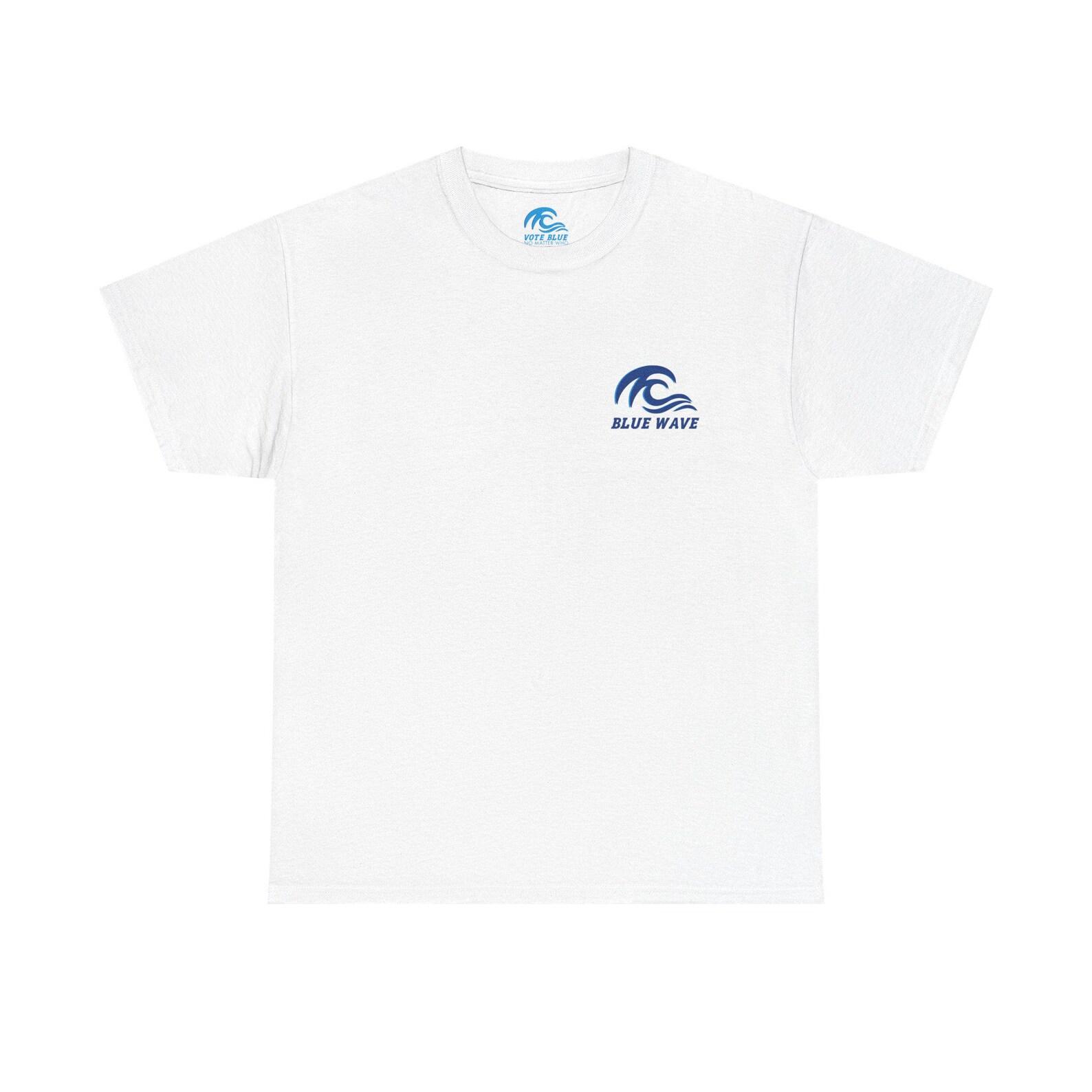 Blue Wave logo Tee | Heavy Cotton Wave graphic shirt 2XL