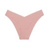 Plus Size Ice Silk Seamless Maternity V-Neck Low Waist One-Piece Sport Breathable Brazilian Panties