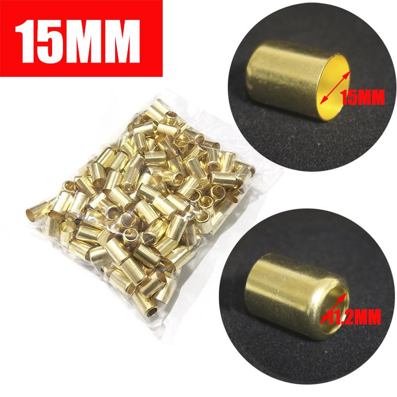 20 Stück Hochdruckrohr-Crimpzubehör 11-16MM Messingrohrverbinder Schlauch-Crimpwerkzeuge Kupferhülse Rohr Auspuffverbinder