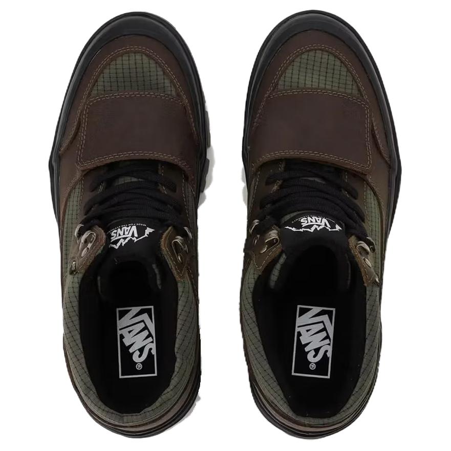 Vans Mountain GORE-TEX Comfortable Waterproof Breathable Supportive Warm Mid-Top Lifestyle Casual Shoes Unisex Sneakers Brown Green VN000DAYF87