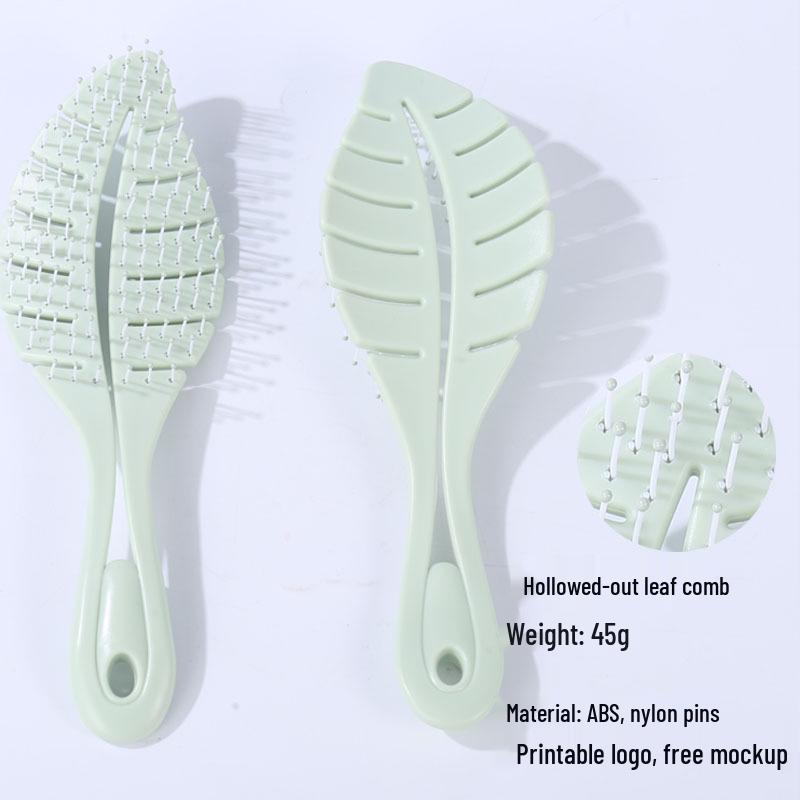

Women s Massage Curling and Smoothing Comb for High Skull Top Styling трава зеленый
