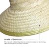 MUQZI Sports Accessory Men Women Bamboo Weave Summer Outdoor Sun Protection Wide Brim Straw Hat Cap