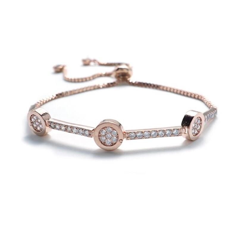 

Neroff Gold Slide Chain Bracelet 3Type Rose Women s Silver rose gold