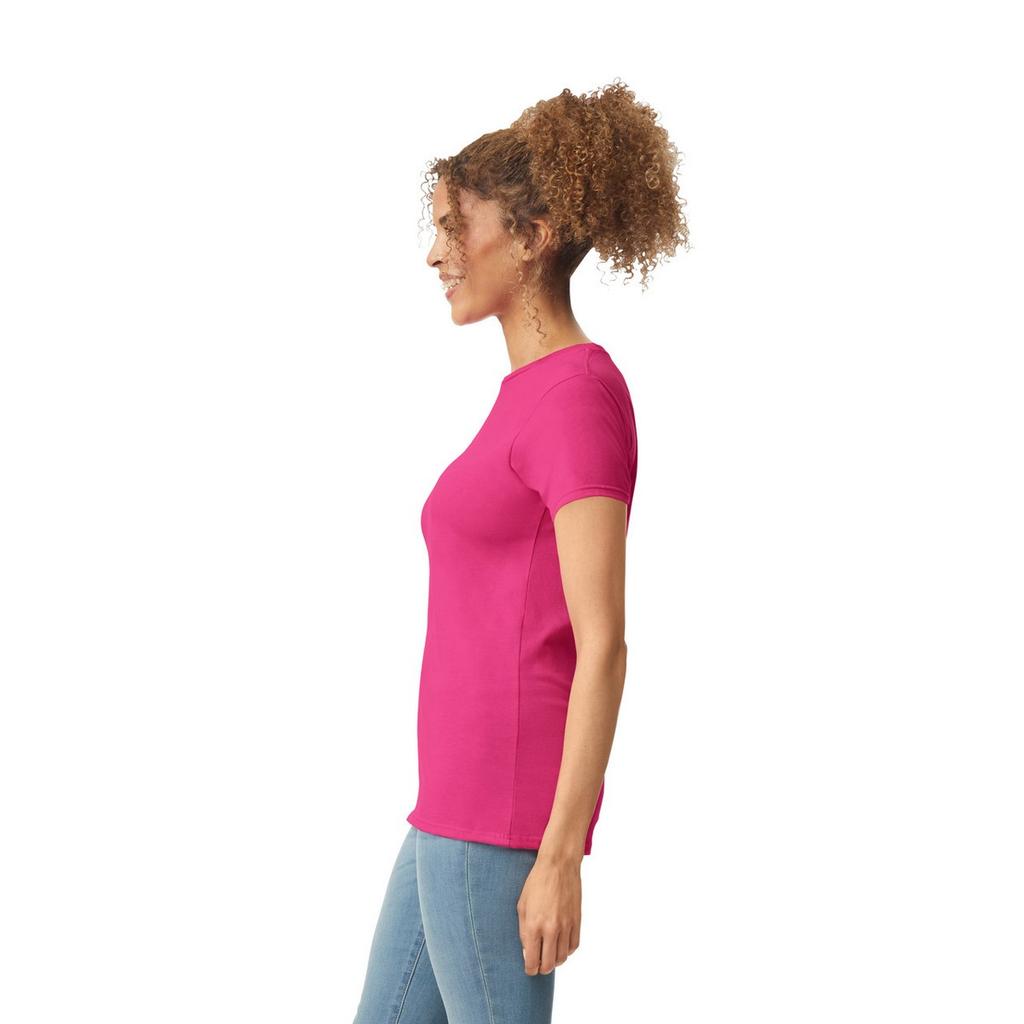 Gildan Womens/Ladies Softstyle Plain Ringspun Cotton Fitted T-Shirt