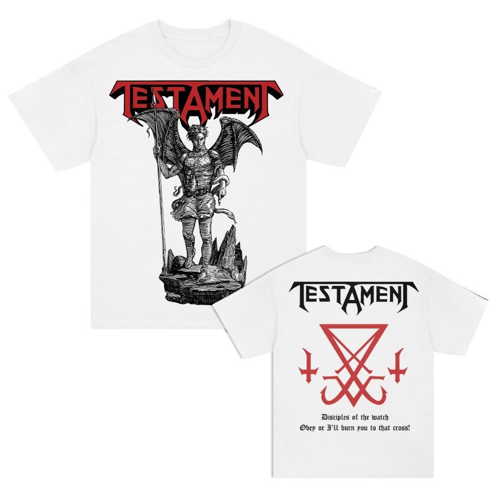 

Testament Klash of The Titans T-shirt Unisex Men Women Summer Short Sleeve Fashion Top Casual Retro Daily Tee S