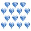 10 Stück 10" Herz Aluminiumfolienballons Party Hochzeit Geburtstag Deko (blau)