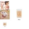 Eco-friendly 30/100 Disposable Ultra-small Cotton Swab Lint Free Micro Brushes For Effective Cleaning