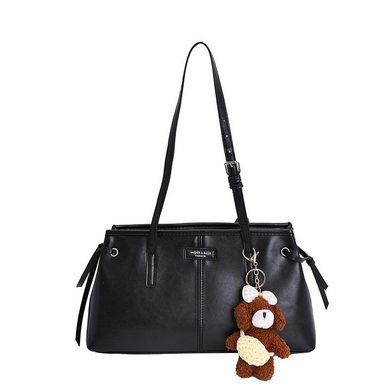 Einfache und Retro-Achseltasche, Damenmodische Hand-Schultertasche, Pendler-Achseltasche mit großem Fassungsvermögen